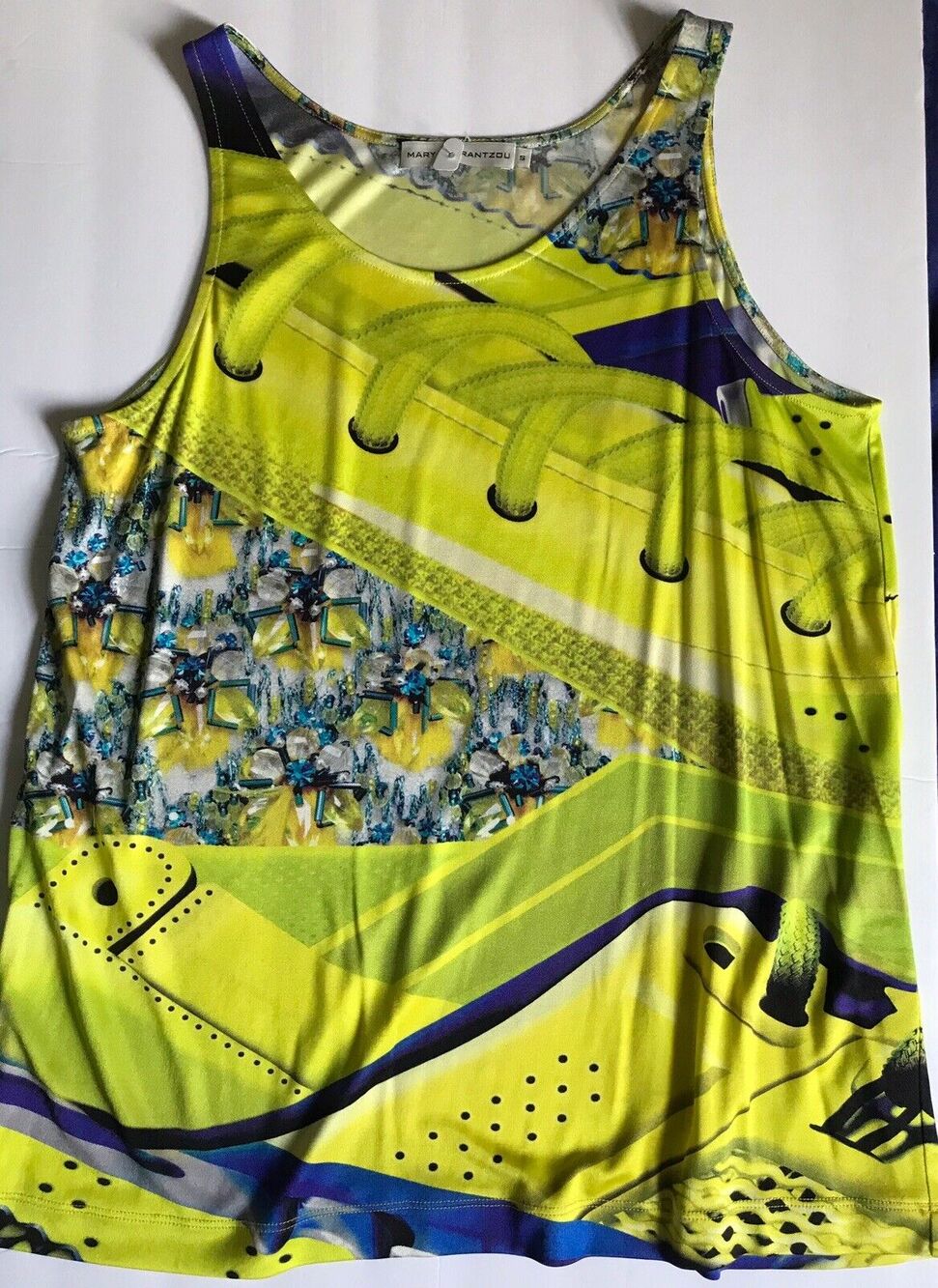 MARY KATRANTZOU Sleeveless MULTICOLOR PRINT SIZE S